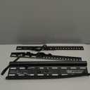 PERLESMITH Tilting TV Wall Mount Bracket Low Profile for Most 23-60 inch LED LCD OLED, Plasma Flat Screen TVs with VESA 400x400mm Weight up to 115lbs, Fits 16" Wood Stud (Black)