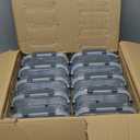 KOMUEE 10 Packs 30oz Glass Meal Prep Containers 2 Compartments,Glass Food Storage Containers with Lids,Airtight Lunch Bento Boxes,Microwave,Oven,Freezer and Dishwasher Safe (Gray)