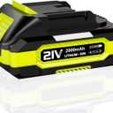 EWORK 21V Max 2.0Ah Lithium-Ion Battery for 20V Max and 21V Max Series Cordless Power Tools (Green)