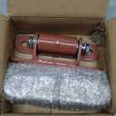 Heavy-Duty 7" Gate Hinges with Needle Roller Bearings 1100 Lbs Bolt-On to Gate and Post, 2150P Lubricable Hinges for Driveway, Vehicular, and Pedestrian Gates (Pair) (Red-Integrated)