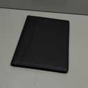 STYLIO Padfolio Portfolio Organizer Binder | Interview Resume Folder, Legal Document, Business Card Holder |w/Letter-Sized Notepad | Handsome Piano Noir Faux Leather Folio Matte Finish, Accent Stitch (Padfolio (12.5" x 9.6" x 0.9"), Black)