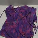 Women's Tie Dye Cowl Neck Split Hem Bodycon Cami Dress Backless Long Dresses Size M
