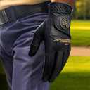 Copper Tech Adv 2.0 Golf Gloves Men Right Handed Golfer & Left Handed Golfer | Joint Support Copper Compression Mens Golf Glove | Tear Resistant Durability and Tacky Grip for Max Control (Medium)