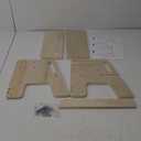 Toddler Step Stool, Wooden Height-Adjustable 2-Step Stool for Kids, Potty Training Stool with Handles for Bathroom Sink, Kitchen, Bedroom (Original Wooden Colour)