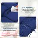 Egg Chair Cushion Replacement Outdoor Hanging Chair Cushion for Patio Furiture Hammock Swing Cushion 47x35x7 Inches (Blue)