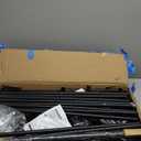 Ulif E10 Clothes RackWith Stretchable Hanger RodFreestanding Clothing Racks for Hanging ClothesAdjustable Closet Organizer SystemPortable Garment Rack 73-97"W x 15" D x 72" HMax Load 800LBSBlack