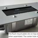 Flush Mount Plate for Boltshield Whole House Surge Protection Device, for mounting Surge Protector, Acrylic (Gray)