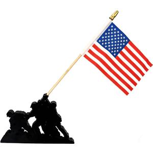 Memorial Day Table Sign, Patriotic Wooden Eagle Block Decorations for Home, Tiered Tray Decor Red White Blue Farmhouse Independence Day Centerpiece for Tables, USA Flag Rustic Shelf Sitter