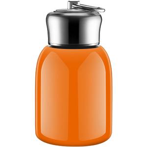Mifoci 1 Pcs 10oz Mini Water Bottles Stainless Steel Slim Insulated Thermal for Hot Cold Drink Small Vacuum Portable Orange Water Bottle for Women Gifts Travel Camping Hiking