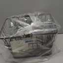 Retrospec Apollo Detachable Front Bike Basket Steel Half-Mesh with Integrated Detachable Hooks and Built-In Handle, Easy Assembly and Portability for Bicycles (Brown)