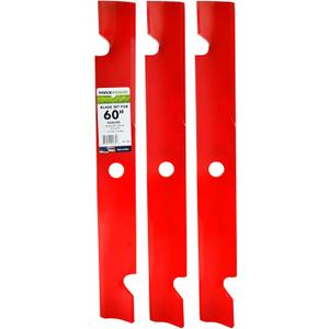 MaxPower 561139B Heavy Duty 3 Blade Set for 60" Cut Exmark, Replaces OEM no. 103-6403, 103-6403-S, 140-1240