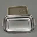 Bento Box Adult Lunch Box, Stackable 3 Layer 304 Stainless Steel Lunch box for Adults Kids Office, 3L Large Capacity Portable Lunch Box Containers with Soup Bowl Spoon and Fork (Creamy white)