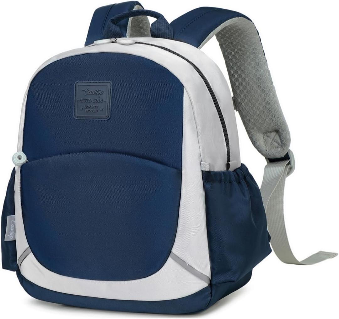 CAMTOP Toddler Backpack for Boys Girls 2-4, Kids Backpacks for Kindergarten Preschool, 12" H Small Bookbag for Daycare Travel (Navy, 12''- Not fit A4 folder)