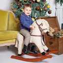 Rollda Baby Cowboy Boots Toddler Cowgirl Boots Infant Western Boots Round Toe (Black)