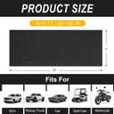4x10FT Garage Floor Mat, 2.8mm Thickened Flooring Roll for Under Car, Golf Cart Parking Mat, Diamond Plate PVC Rubber Motorcycle Mat, Non-Slip Floor Protector for Garage Warehouse Trailer, Black