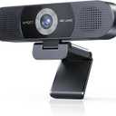 EMEET C980 PRO 3-in-1 4K Webcam with Microphone and Speaker, 60-98 Wide Angle Webcam w/ 4 Noise Cancel Mics, 2 Speakers, Fixed Focus, Magnetic Privacy Cover, Great for Group and Personal Video Calls