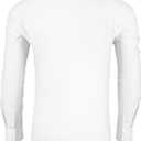 Men's Dress Shirt Regular Fit Long Sleeve Wrinkle-Resistant Business Formal Solid Button Down Shirts with Pocket (White)