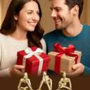 Gold Home Decor Accent Reading Women Thinker Statue Abstract Figurines for Living Room Office Desk Table Shelf Desk Bookshelf Shelves Collecting Gifts Decoration