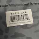 Real Essentials 2 Pack: Women's Soft Long Sleeve Sleep Set - Comfortable Lounge Pull Over Hoodie and Henley Jogger (XXL)