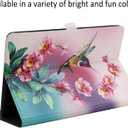 Kindle Fire HD 8 and Fire HD 8 Plus Tablet Case (12th/10th Generation, 2024/2022/2020), Slim Fit Lightweight Leather Smart Tablet Case with Auto Wake/Sleep, Bird
