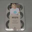 Martha Stewart Gallen 6-Cup Nonstick Carbon Steel Muffin and Cupcake Pan  Cool Grey, Durable Bakeware for Even Baking and Easy Release