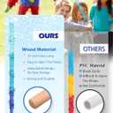 Extra-Strong Wooden Piñata Stick (31.5 Inch) with 5M Rope, Blindfold & Confetti - Heavy-Duty Reinforced Design for Kids & Adults Birthday, Halloween & Holiday Party Games - Blue