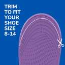 2 x Dr. Scholl's Walk Longer Insoles - Comfortable Plush Foam Cushioning Inserts for Walking, Hiking, and Standing on Feet All-Day with Arch Support - Walk 50% Longer Without Muscle Fatigue