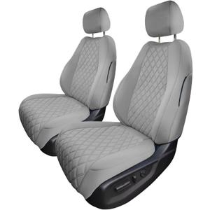 FH Group Custom Fit Car Seat Covers Specifically Made for 2017-2022 Honda CR-V LX EX EX-L - Water Resistant Ultaflex Neoprene, Front Set Solid Gray, Automotive Seat Cover