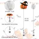 10 Pack Halloween Nurse Badge Reels Funny ID Badge Holders Retractable Clip for Teacher Office Workers Nursing Student