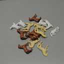 15 Pcs Mini Horses Figures Realistic Plastic Small Horse Figurines Bulk Bronco Toys Miniature Resin Animals Farm Pony Ornament, Party Favors, Hobby Horse Accessories