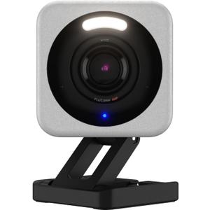 WYZE Cam v4, 2.5K HD WiFi Smart Home Security Camera, Indoor/Outdoor, Pet/Baby Monitor, Motion Activated Spotlight/Siren, Color Night Vision, 2-Way Audio, Works with Alexa & Google, Wired, Grey (Grey)