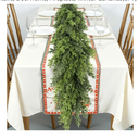 Real Touch Cedar Garland, Christmas Artificial Realistic Faux Cypress Pine Garlands, Christmas Greenery Garland Decorations for Mantle, Table, Stairs, Doorframe, Fireplace, Winter Garlands(6FT)