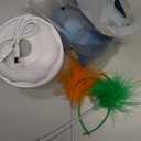 Interactive Cat Toy Rechargeable, Cat Exercise Toys for Indoor Bored Adult Cats, Hide and Seek Toy with Motion Activated, Moving Feather, Chirping