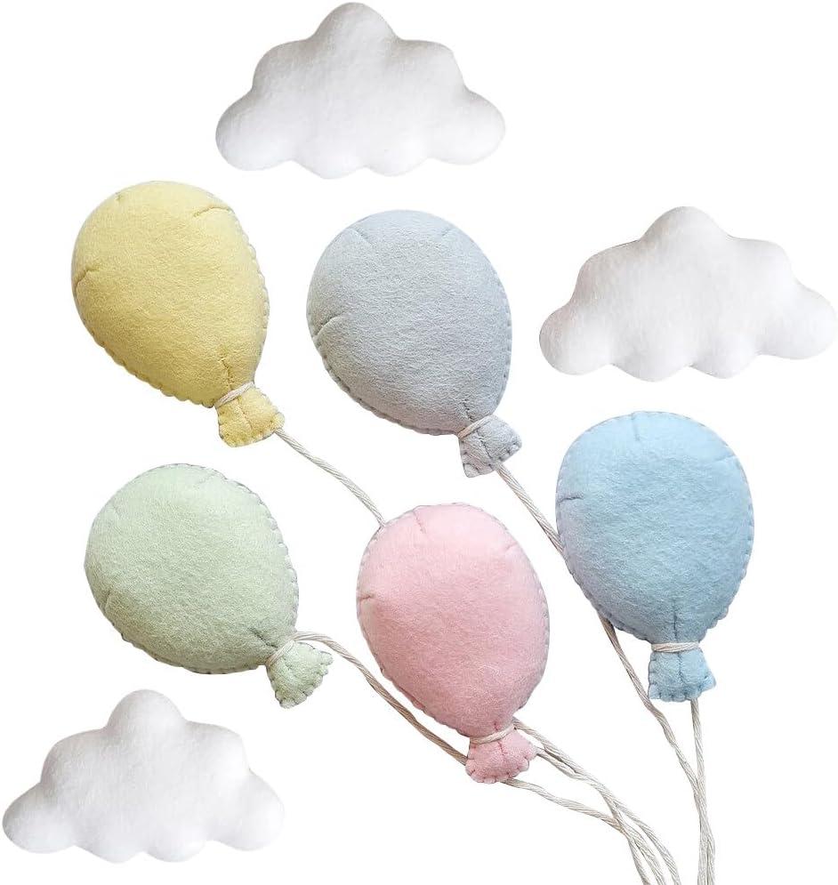 Photo Posing Props Felt Clouds Balloon Set Newborn Photography Prop, Photo Background Baby Photoshoot Props Lovely Photostudio Backdrop Photography Props Infant Baby Boys Girls Photography Props