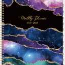 Monthly Planner 2026-2028 - 2 Year Planner 2026-2028, Jul.2026 - Jun.2028, 9" x 11", 2026-2028 Monthly Calendar, Calendar Planners with Inner Pocket, Twin-wire Binding, Tabs - Star
