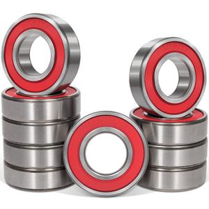 10 Pack 6305-2RS Double Rubber Seal Bearing 25x62x17mm,Pre Lubricated,Stable Performance,Cost Effective, Deep Groove Ball Bearings