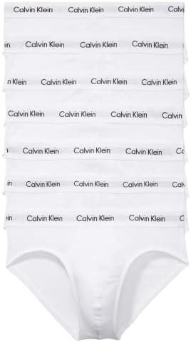Calvin Klein Men's Cotton Stretch 7-pack Hip Brief, Large