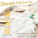White Cheesecloth Table Runner 2 Pack 35" Boho Gauze 120 inches Long Runner Rustic Sheer Cheese Cloth Fabric Bulk for Baby Shower Wedding Bridal Birthday Party Decorations
