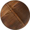 Wooden Lid for Wok Pots Wooden Wok Lid Anti- Hot Anti- Spillover Pan Lids with Handle Pot Cover Replacement for Frying Pan and Cookware 11 inch (26X26CM)