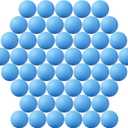5 Containers with  40MM Ping Pong Balls, 69 Pack Assorted Colored Plastic Balls for Beer Pong, Arts and Craft Blue