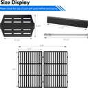 Genesis 300 E-310 Parts 7524 Grill Grate 7621 Flavorizer Bars Heat Deflectors Burner Tubes Replacement Parts for Weber Genesis E-310 E-330 S-330 S-310 E/S-320 Gas Grill GS4 Cooking Grates