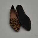 Obtaom Women's Pointy Toe Loafer Flat Comfortable Faux Suede Work Shoes,Cute Penny Loafer Slip On Ballet Flat (9, Leopard Print)