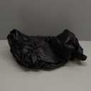 FUANGUI 2 Piece Chair Covers Stretch Arm Covers Chair Couch Covers, Faux Leather Looking Armchair Slipcover with Separate Chair Cushion Cover, Washable Chair Protector for Living Room - Black (Small)