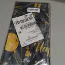 Remagr 3 Pack 70th Birthday Tablecloth, Black Gold 70th Birthday Decorations for Men Women 1956 Table Cloths Plastic Rectangular Table Cover for Happy 70 Anniversary Party Supplies, 54 x 108 Inch