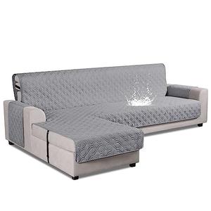 VANSOFY Upgraded Sectional Couch Covers 100% Waterproof L Shaped Sofa Slipcover Reversible Chaise Lounge Cover for Sectional Sofa Furniture Protector Cover for Pets Dog Cat(Large, Light Gray)