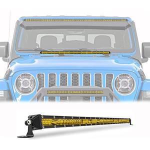 Sanman 30 Inch Yellow Led Light Bar Ultra Slim Off Road Light Bar Flood Spot Combo Driving for SUV UTV ATV Trucks 1PC