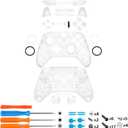eXtremeRate Full Set Shell Buttons for Xbox One Elite Series 2 Controller, Clear Replacement Faceplate Back Plate Bottom Shell Case with Buttons for Xbox Elite Series 2 Core Controller - Model 1797