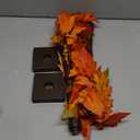 Fall Decor 2 Pack 24 Inch Prelit Fall Maple Tree with 48 LED Lights Battery Operated Timer Light Up Artificial Maple Acorn Tree for Fall Thanksgiving Tabletop Home Indoor Halloween Decor