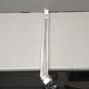 Frameless Shower Door Support Bar, Stainless Steel Wall-to-Glass Support Arm to Fixed Shower Glass Panel, for 1/4"-3/8" (6-10 mm) Door, 180 Pivot & Stow-Flat Mode (Brushed Nickel, 15.8-inch(400mm))