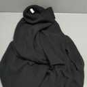 KIRUNDO Women's 2026 Fall Winter Turtleneck Poncho Sweater Fashion Chunky Knit Cape Wrap Sweaters Pullover Jumper Tops (Black, L)
